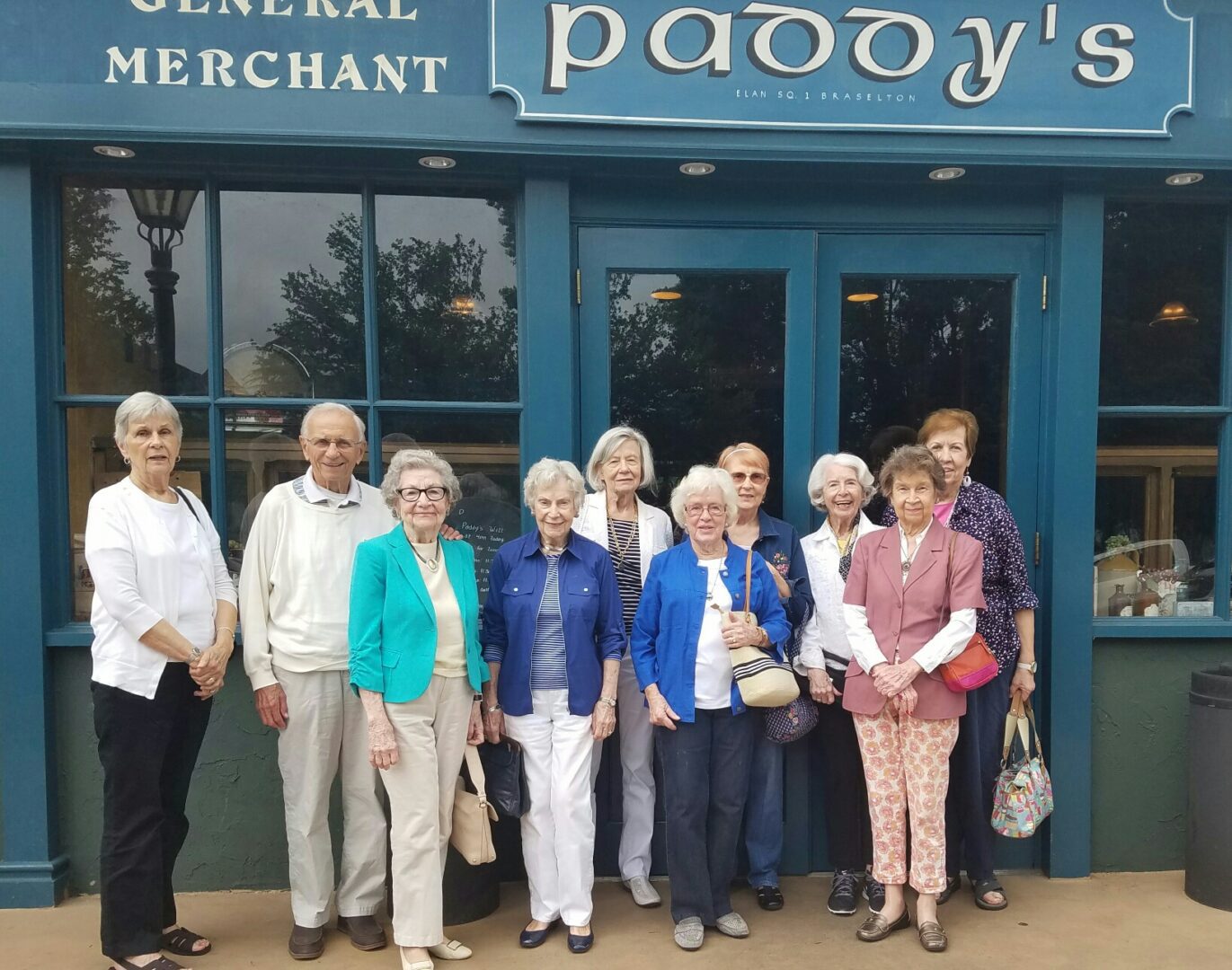 Ladies on staycation visiting Paddy's general merchant